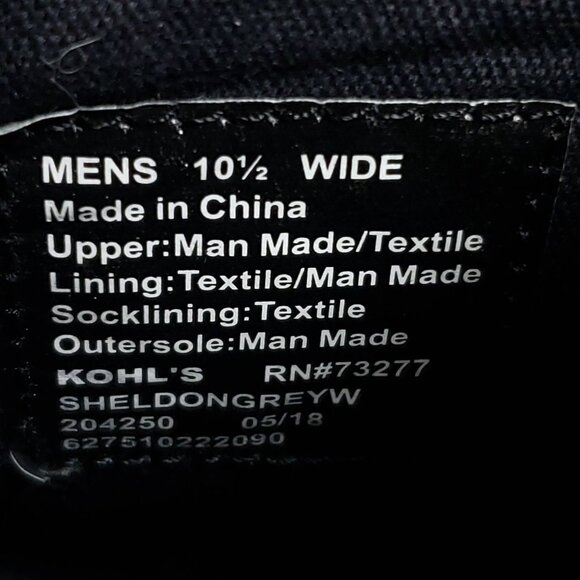 Sonoma Sheldon Mens 10.5 Wide Grey Ankle Boots With Lace-Up Closure & Padded - Picture 9 of 9